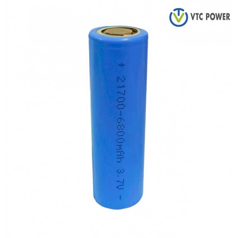 21700 6800mAh 3.7v bateria superior plana de íon de lítio de alto dreno 15A